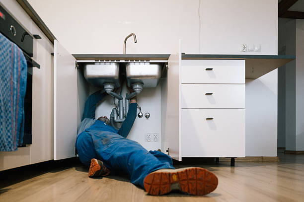 Professional Plumbing technician working in Richland, NJ